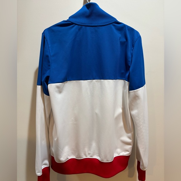 Nike Men's Blue, White, and Red Windbreaker - Picture 8 of 16